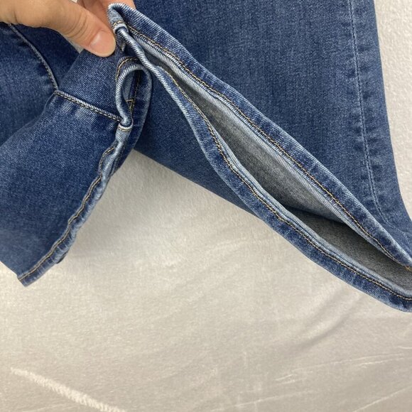 Free People Driftwood Farrah Flare Jeans Womens 28 Blue High Rise Stretch Denim - Picture 9 of 13